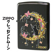 ZIPPO/クレッセントムーン BNI ブラックニッケルミラー インクジェットフルカラー CMOON画像