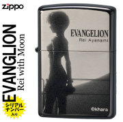 zippo(ジッポーライター) エヴァンゲリオン新劇場版『Rei with Moon』ブラックチタン画像