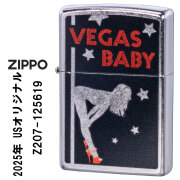 ZIPPO/zippo(ジッポーライター) USオリジナルZIPPO 2025 ガール柄 ストリートクローム プリント加工 zZ207-125619画像
