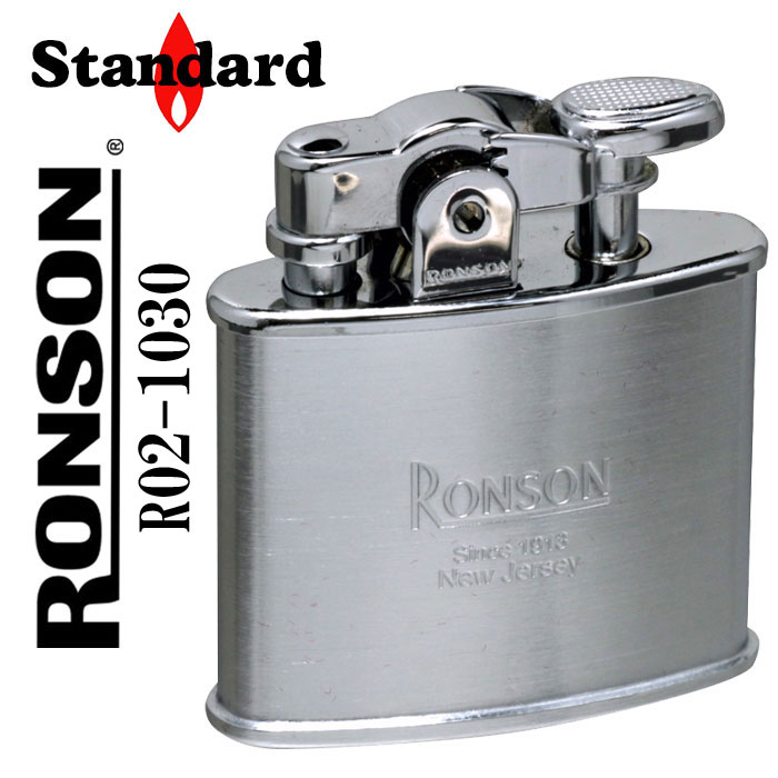 ロンソン スタンダード　フリントオイルライターR02-1030 クロームサテン画像