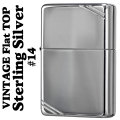 ZIPPO/ジッポ スターリングシルバー925 純銀フラットトップジッポライターNo14 画像
