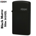 ZIPPO ジッポ ライター ブラックマットジッポ スリム画像