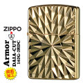 ZIPPO/ARMOR アーマー　鎧　ダイヤカット 2面彫刻　＃162ゴールドメッキ加工 162G-2RDC画像