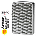ZIPPO/ARMOR アーマー　鎧　ダイヤカット 2面彫刻　＃162シルバーメッキ加工 162S-2DC画像