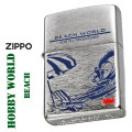 ZIPPO/ホビーワールド ビーチ HOBBY WORLD ブラッシュクローム 直下腐食 200DC-BW画像