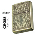 ZIPPO/クロスシリーズ　真鍮イブシ エッチング　十字架　CROSS-BS画像