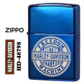 ZIPPO/ハーレーダビッドソン Harley-Davidson HARLEY ロゴ ブルー レーザー加工 HD-48798画像