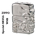 ZIPPO/スカルジャケットWNB ホワイトニッケル バレル仕上げ オイルライター ドクロ SPECIAL-SKULL-WNB画像