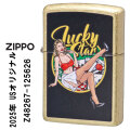 ZIPPO/USオリジナルZIPPO 2025 ガール柄 LUCKY STAR ストリートブラス プリント加工 Z48267-125626画像