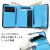 三つ折り財布 コンパクトウォレット マトゥーリ 馬革 牛革 Maturi JAPAN　MR-501BK/BLUE画像2