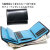 三つ折り財布 コンパクトウォレット マトゥーリ 馬革 牛革 Maturi JAPAN　MR-501BK/BLUE画像3