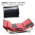 三つ折り財布 コンパクトウォレット マトゥーリ 馬革 牛革 Maturi JAPAN　MR-501BK/RED画像3