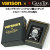 VANSONｘGEAR TOPコラボ 国産オイルライター メタル貼り　2面加工 クロスボーンスカル ブラック画像3