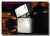 ZIPPO/純銀ジッポライター天然石ブラックダイヤ