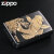 ZIPPO/Carp 鯉 ブラックニッケル エッチング金サシ ZIPPOロゴ入り 2BKG-CARP画像3