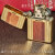 ZIPPO/WOOD&LINE ウッド＆ライン 金メッキ ユニットゴールド　エッチング 木目調　2G-WLINE　画像3
