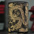 ZIPPO/2面龍 黒金　イオンブラック金差しメッキ 　2面連続エッチング　黒　竜　ドラゴン　2MENRYU-BK画像3