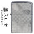 zippo ネコと雲 ブラッシュクローム メタルプレート貼り画像