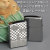 zippo ネコと雲 ブラッシュクローム メタルプレート貼り画像4
