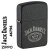 ZIPPO/JACK DANIEL'S ジャックダニエル　ロゴ　1941レプリカ ブラッククラックル 46796画像