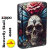 ZIPPO/Butterfly Skull Design スカル 髑髏　バタフライスカル 蝶 花 5面連続フルカラープリント＆クリアコー46848画像