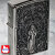 zippo(ジッポーライター)ブラックメタル　マリア　ホワイトニッケルプレート シリアルナンバー入り　BMS-MARIA画像5