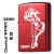 ZIPPO/人気の「WINDY」デザイン　クラシカル　ウィンディ　イオンコートレッド オイルライター　CL-WINDY-RD画像