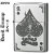 ZIPPO/デビルDEUILトランプスペードエースニッケルエッチングDVLT-S画像