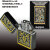 zippo アーマーシェル　ヘリテージBK　 シェルインレイ　ブラックニッケル　天然貝象嵌　両面加工画像4