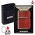 ZIPPO/armor アーマー レザー カバード 本牛革貼り　ダメージレッド　ニッケルいぶし LCN-DRD画像3