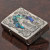 zippo(ジッポーライター)シェル（貝貼り）マリア　ニッケルいぶし画像5