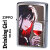 ZIPPO/ガール柄　Drinking Girl ドリンキング ガール ブラッシュクローム イラスト プリントメタル貼り　SO-KA画像