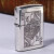 ZIPPO/ZP トランプ  クイーン ウインディ 銀イブシ エッチング TR-Q画像4