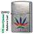 ZIPPO/  マリファナ　Rainbow Leaf レインボーリーフ  2024年　USモデル ストリートクローム Z207-112500画像