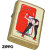 ZIPPO/USオリジナルZIPPO 2025 ピンナップガール柄 FRIDGE PINUP ストリートブラス プリント加工 Z48267-125629画像6