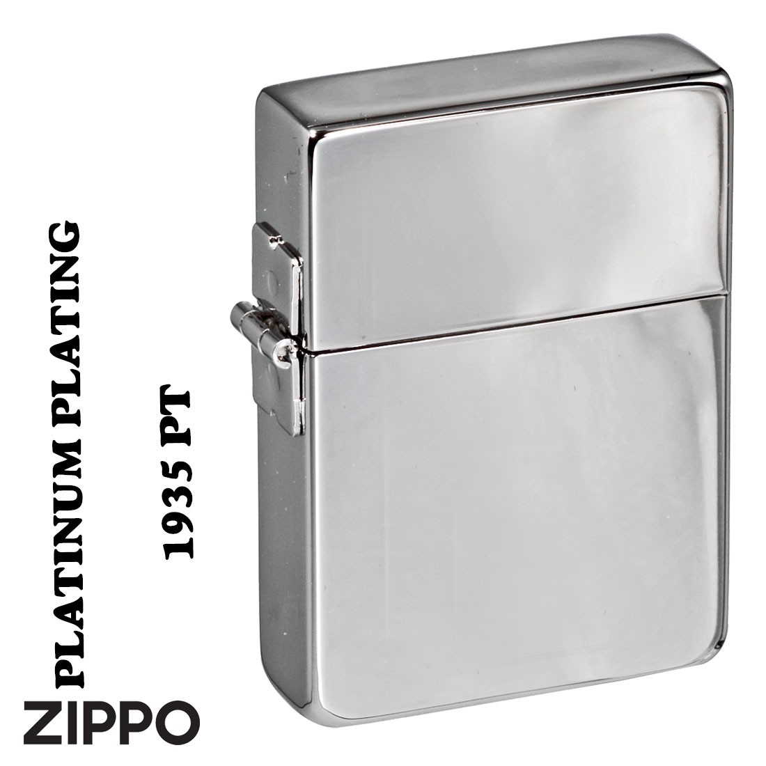 zippo(ジッポーライター) 1935レプリカ　プラチナメッキ　1935-PT 復刻デザイン画像