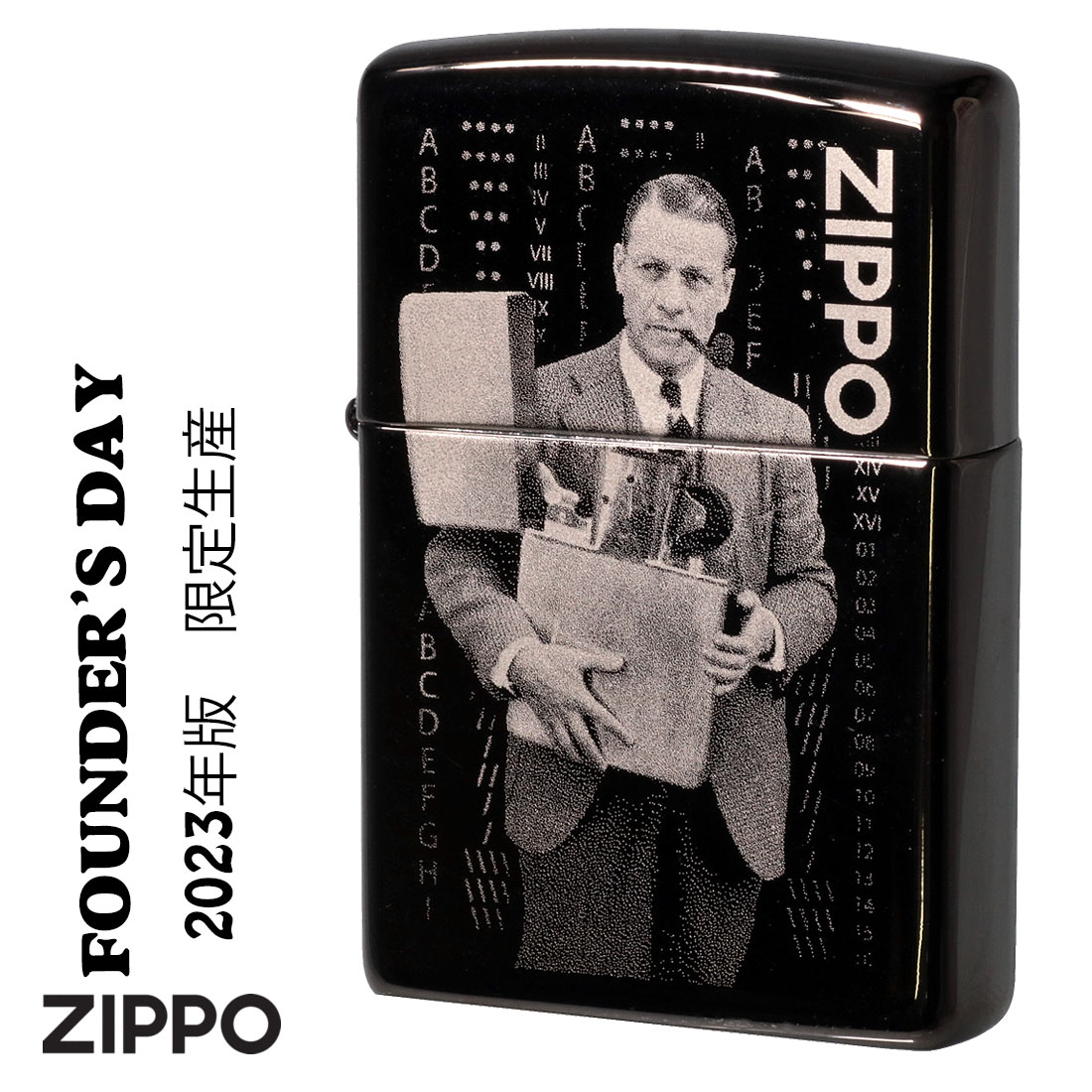 ZIPPO(ジッポーライター) ファウンダーズ・デイ　2023　FOUNDER'S DAY　限定生産モデル ハイポリッシュブラック　＃48702画像