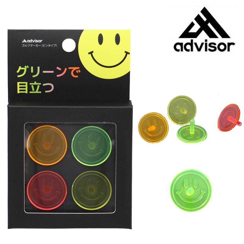 [advisor/アドバイザー] ピンタイプマーカー4色セット ADM262