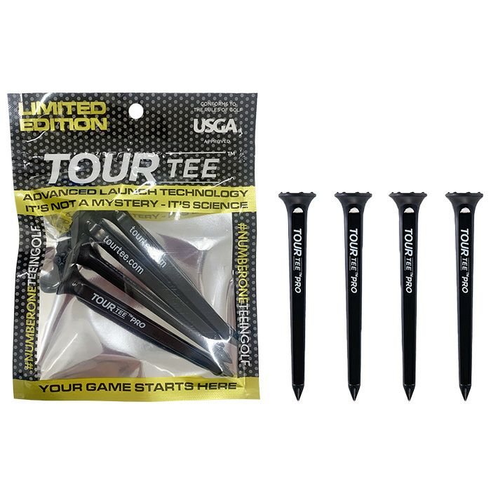 ゴルフ ティー ツアーティー プロ TOUR TEE PRO リミテッドエディション T-489 80mm 4本入り ロング ブラック ラウンド用品 ゴルフ小物