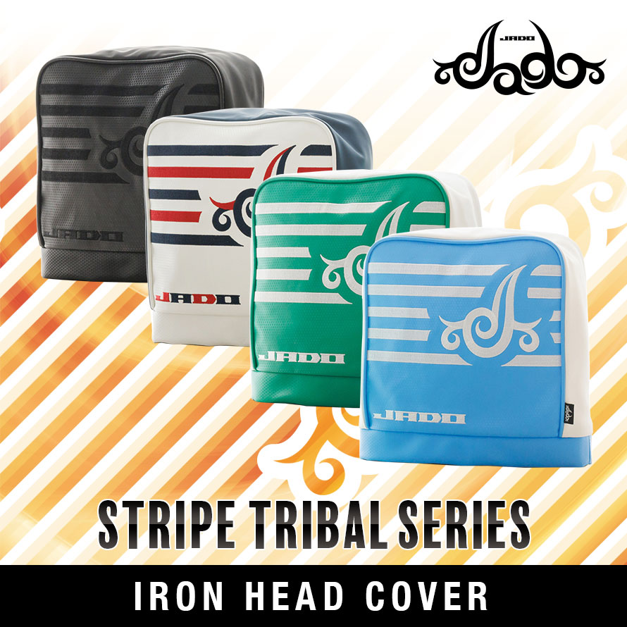 JADO ゴルフ ヘッドカバー アイアンカバー用 選べる４カラー Stripe Tribal seriesシリーズ JGIC8888