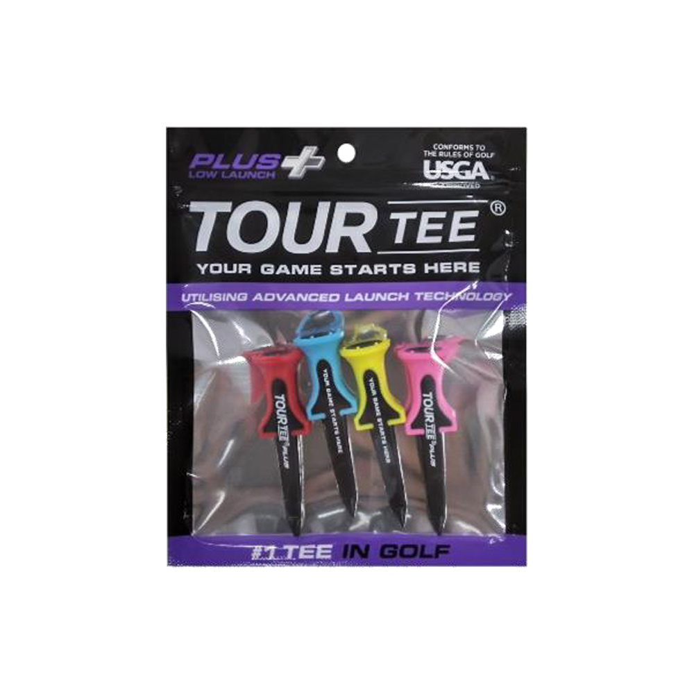 TOUR TEE PLUS Low Launch (ツアーティー プラス ロウ ローンチ) 4本入り ゴルフ ティー T-497 ラウンド小物 ゴルフ用品 ゴルフアクセサリー