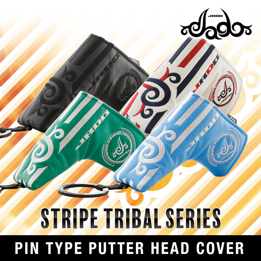 JADO ゴルフ ヘッドカバー ピンタイプパターカバー用 選べる４カラー Stripe Tribal seriesシリーズ JGPC8888P
