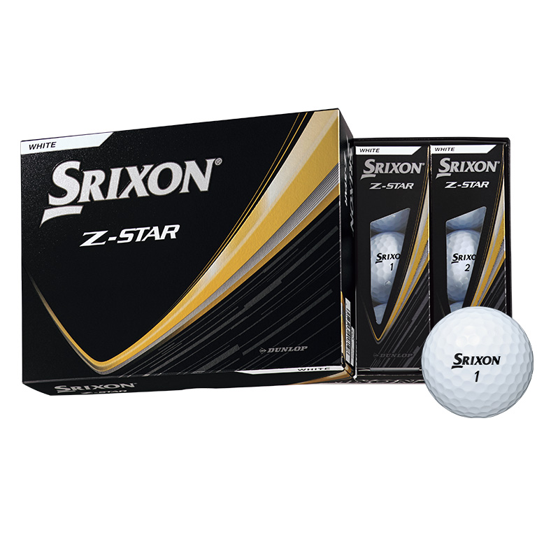 【送料無料(一部地域除く)】[SRIXON/スリクソン]  Z-STAR ホワイト 1ダース(12個入り) 【優しさ】ゴルフボール