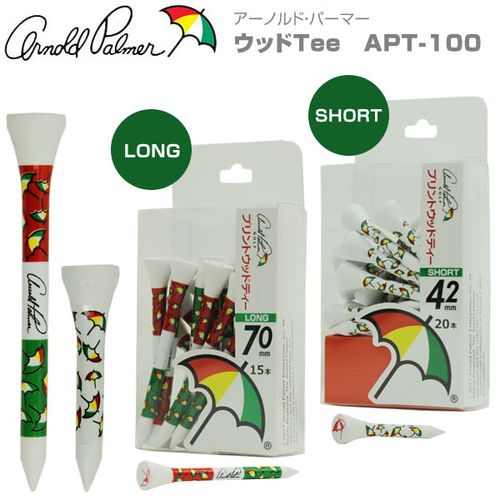 [Arnold Palmer/アーノルドパーマー] カラフルウッドティー APT-100