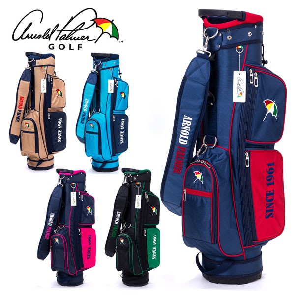 【送料無料】[Arnold Palmer/アーノルドパーマー]  超軽量 スタンドキャディバッグ APCB-26 ゴルフ用品 ゴルフ ゴルフバッグ スタンド式 スタンドバッグ キャデーバッグ  バッグ バック カートバッグ 7.5型 4分割 コンパクト 軽量 小型