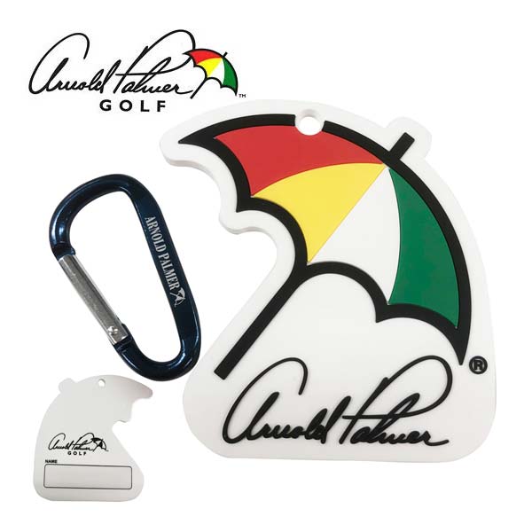 [Arnold Palmer/アーノルドパーマー] ラバーネームタグ APNT-03 ゴルフ ゴルフ用品 ラウンド用品 おすすめ 小物 アクセサリー ゴルフグッズ ネームプレート 名札 ホワイト 白