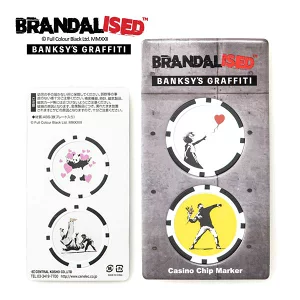 Banksy バンクシー カジノチップ マーカー BABM-02 Banksy’s GRAFFITI おすすめ ゴルフ用品 ラウンド用品 小物 アクセサリー ゴルフグッズ アート アーティスト 落書き 柔道