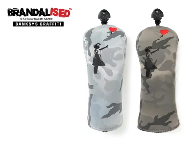 【送料無料(一部地域除く)】Banksy バンクシー ヘッドカバー フェアウェイウッド用 BAHC-03 Banksy’s GRAFFITI おすすめ ゴルフ用品 ラウンド用品 アクセサリー クラブカバー 保護 FW 190cm3 アート アーティスト 落書き ステンシル グラフィティ