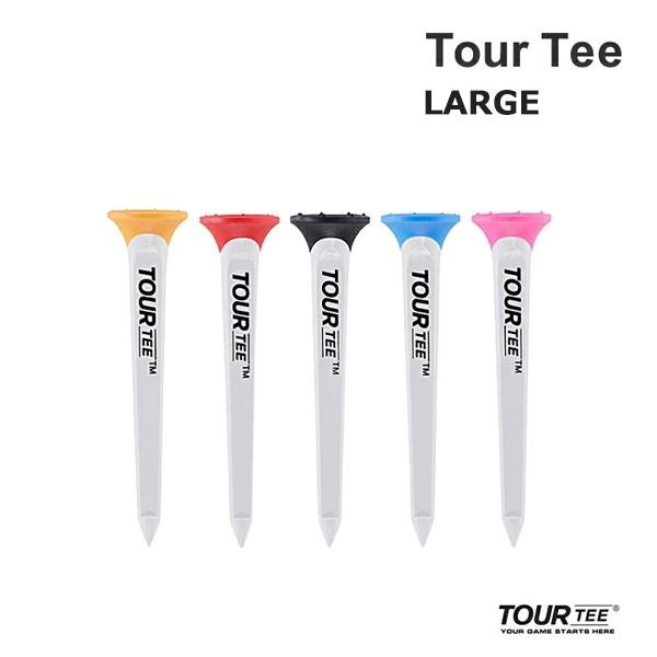 ツアー ティー ラージ TOUR TEE LARGE WHITE SPINE T-495  ゴルフティー 5本パック ゴルフ ラウンド用品