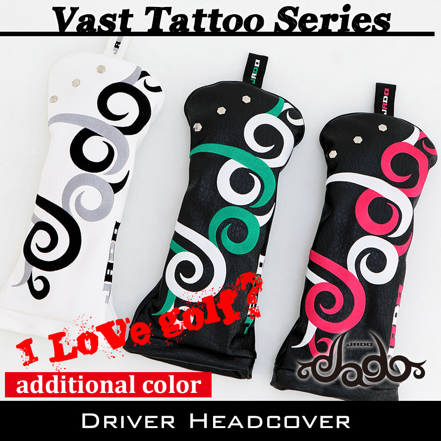 JADO Vast Tattooシリーズ【JGHC7871D-02】ヘッドカバー ドライバー用 追加カラー 選べる3カラー